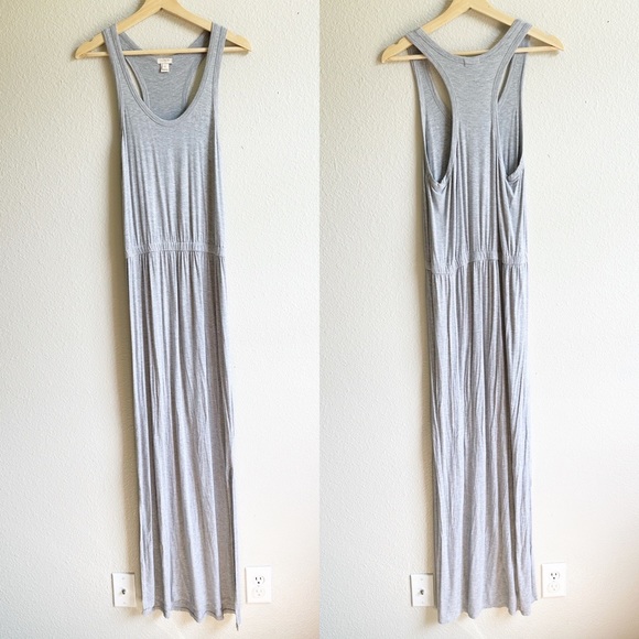 J Crew Gray Tank Maxi Dress Women’s Size Small - Picture 1 of 11